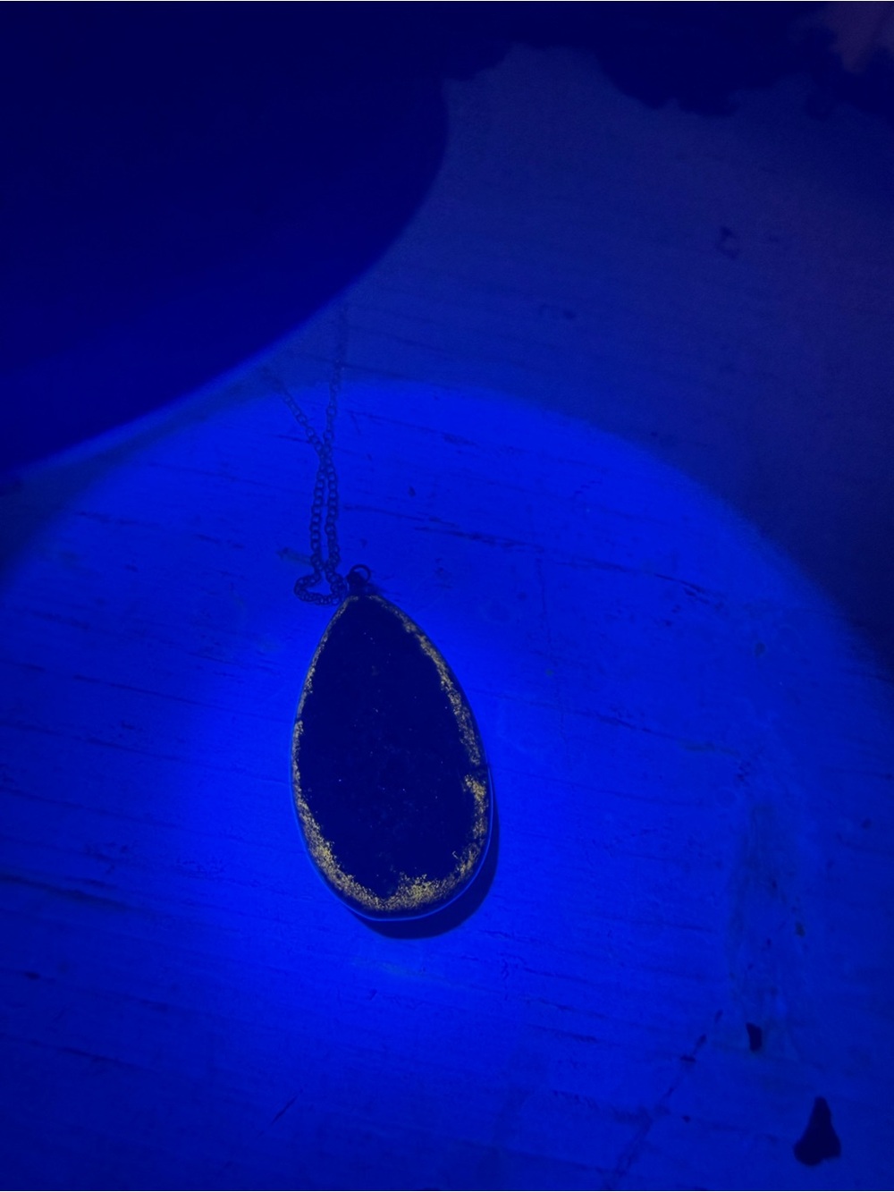 crystal Lapis Lazuli Teardrop Pendant Necklace